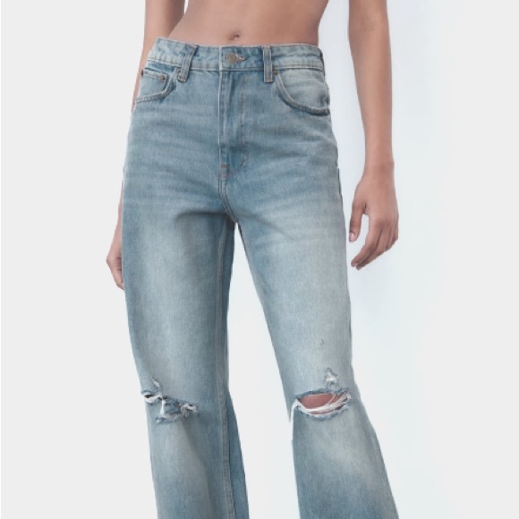 ZARA NWT HIGH WAISTED WIDE LEG JEANS - Picture 2 of 7